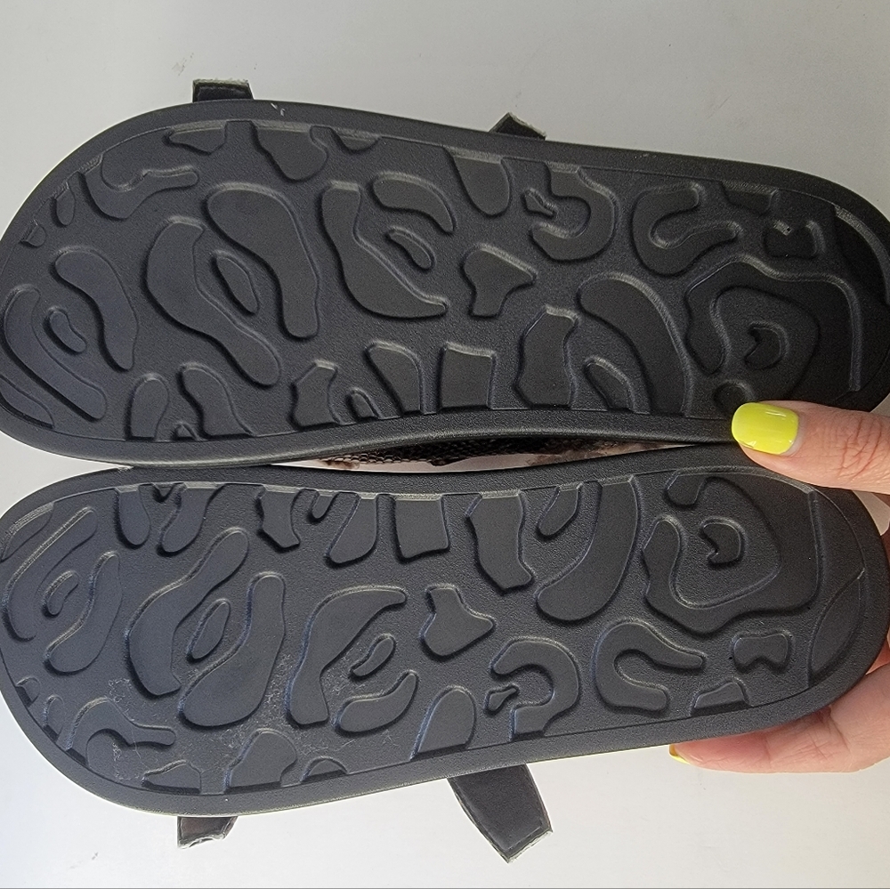 Aerosoles Olivia brown snakeskin sherpa sandals, size 8 NWT - Picture 7 of 7